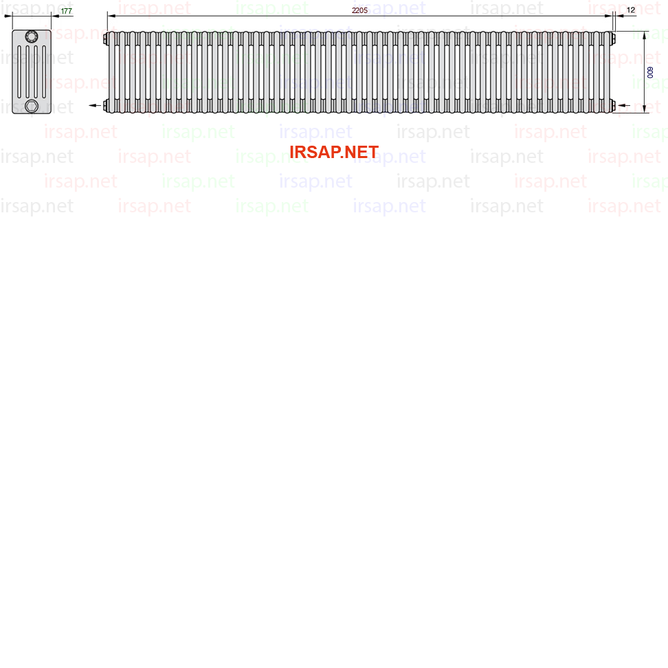 Радиатор IRSAP Tesi 50600/49 T08 CL 01